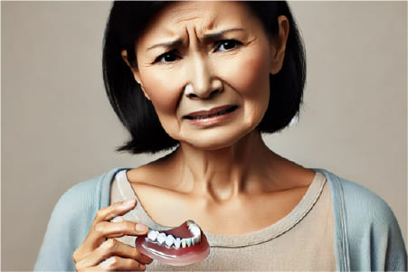 総入れ歯の不満解消
